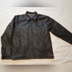 Quicksilver pleather jacket mens medium